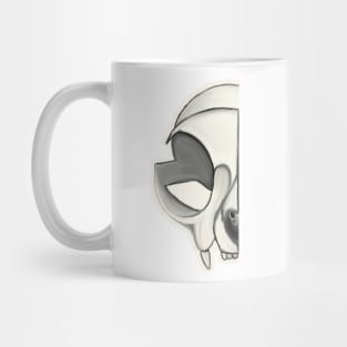 Half Cat Skull Mug